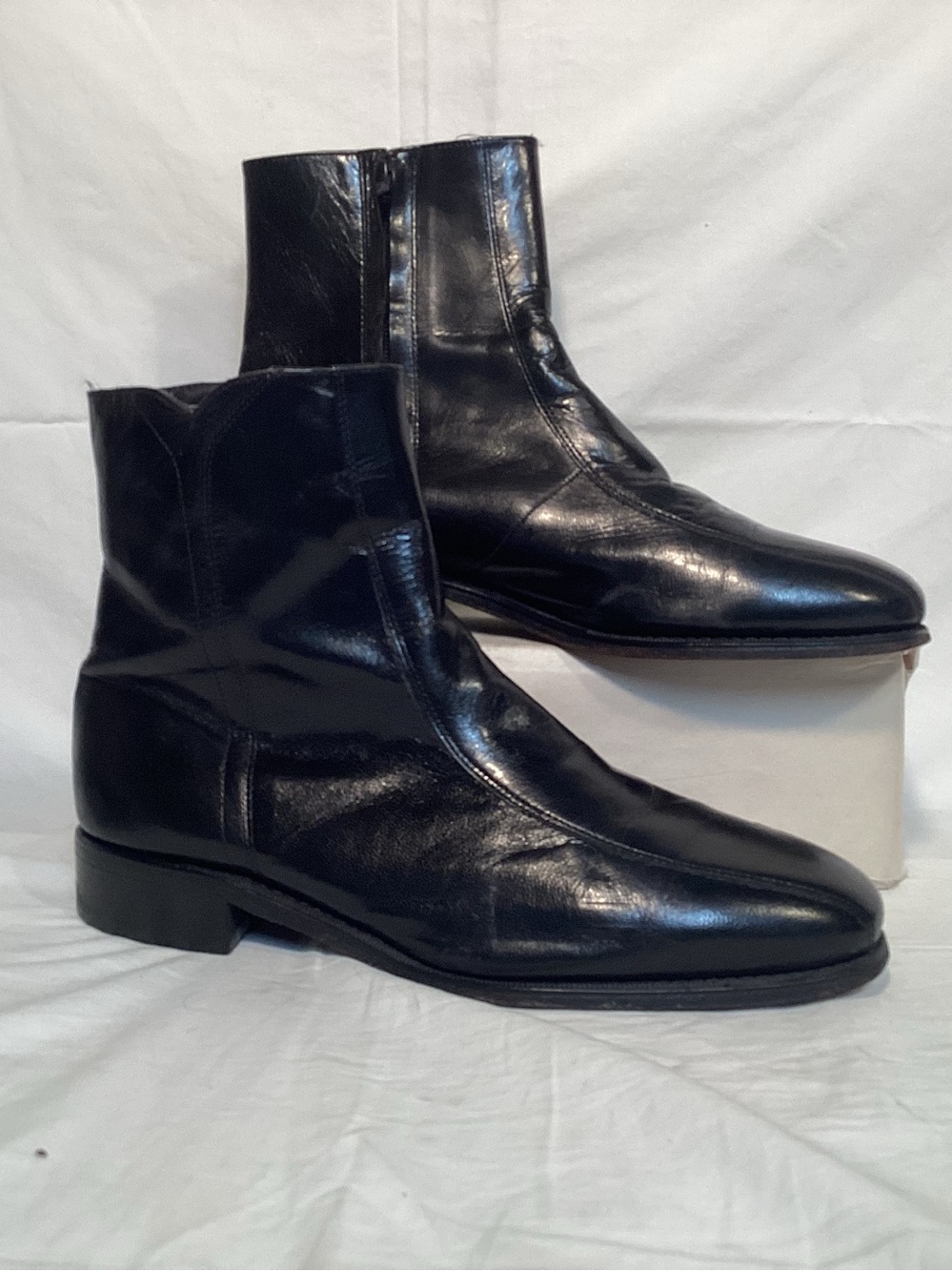 Florsheim Vintage Men’s Black Leather Ankle Boots Size 10 1/2